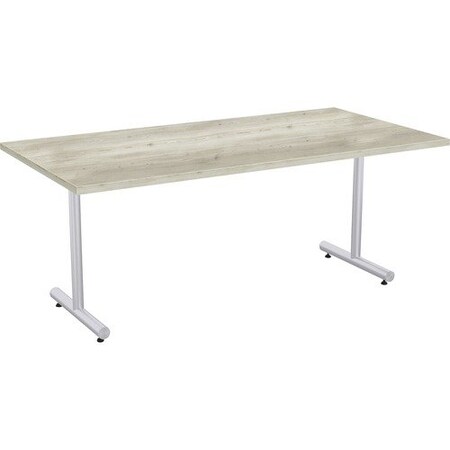 Special-T Table, Metallic Sand Base, 30inWx72inLx29inH, Aged Driftwood SCTKING3072SAD